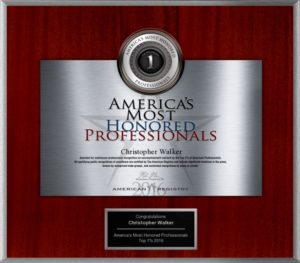 America's Most Honored Professionals Award